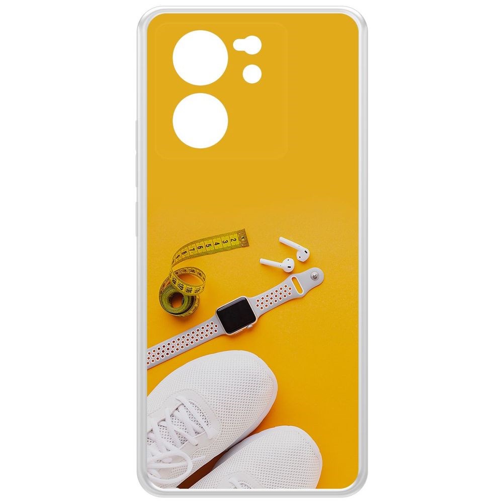 

Чехол-накладка Krutoff Clear Case Кроссовки женские Фитнес для Xiaomi 13T Pro, Прозрачный
