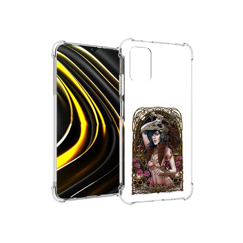 

Чехол MyPads Tocco для Xiaomi Poco M3 красивая девушка рисунок (PT156204.280.407), Прозрачный, Tocco