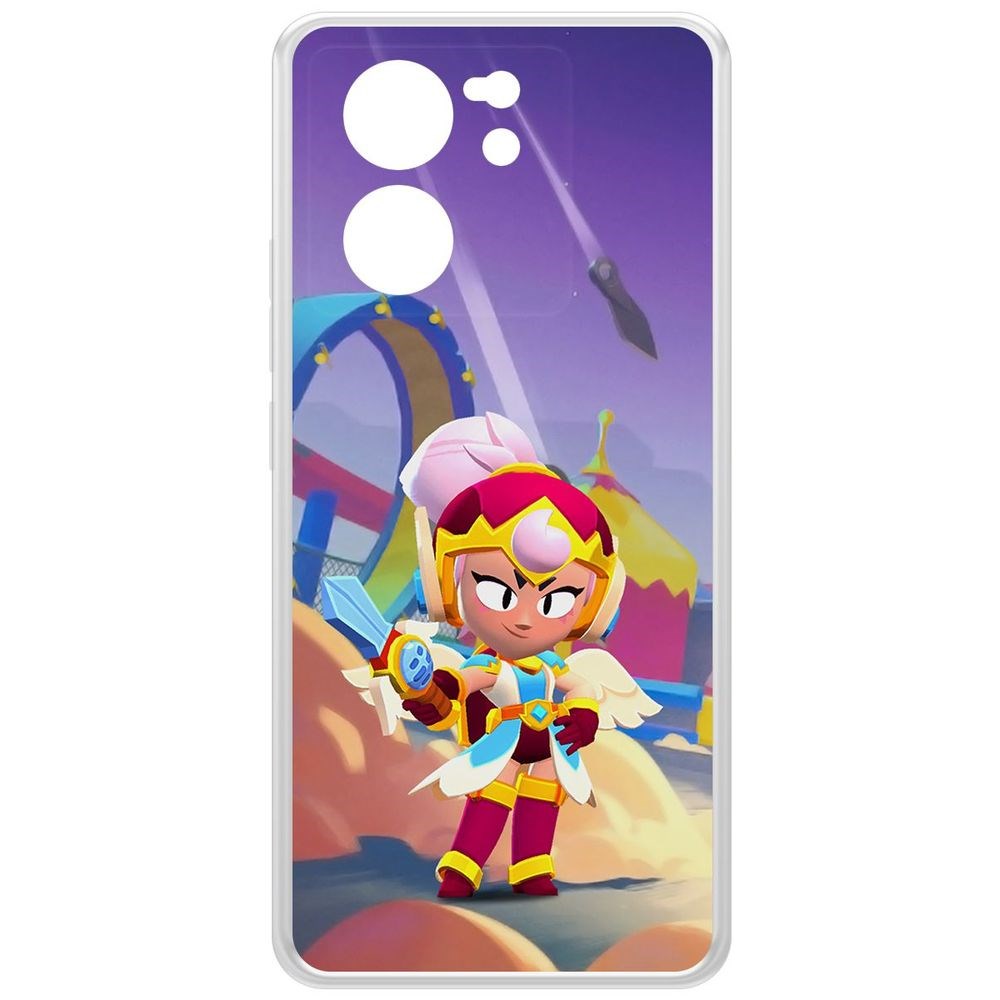 

Чехол-накладка Krutoff Clear Case Brawl Stars-Валькирия Джанет для Xiaomi 13T Pro, Прозрачный