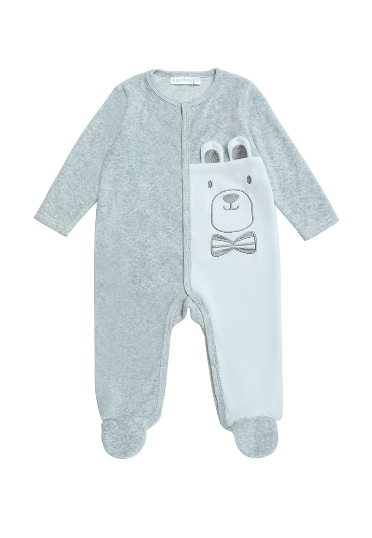 Комбинезон детский Kari baby AW23B14903711, белый, серый, 56