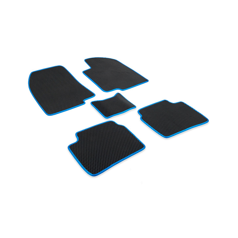 

Комплект ковриков в салон CellMat ЭВА Тойота Альтеза RWD, черный-синий, Altezza