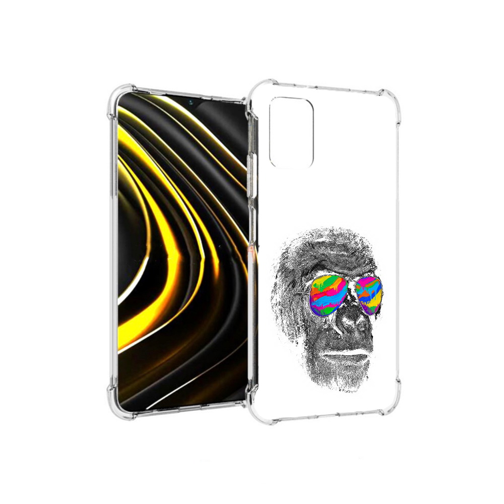 

Чехол MyPads Tocco для Xiaomi Poco M3 крутая обезьяна в очках (PT156204.280.422), Прозрачный, Tocco