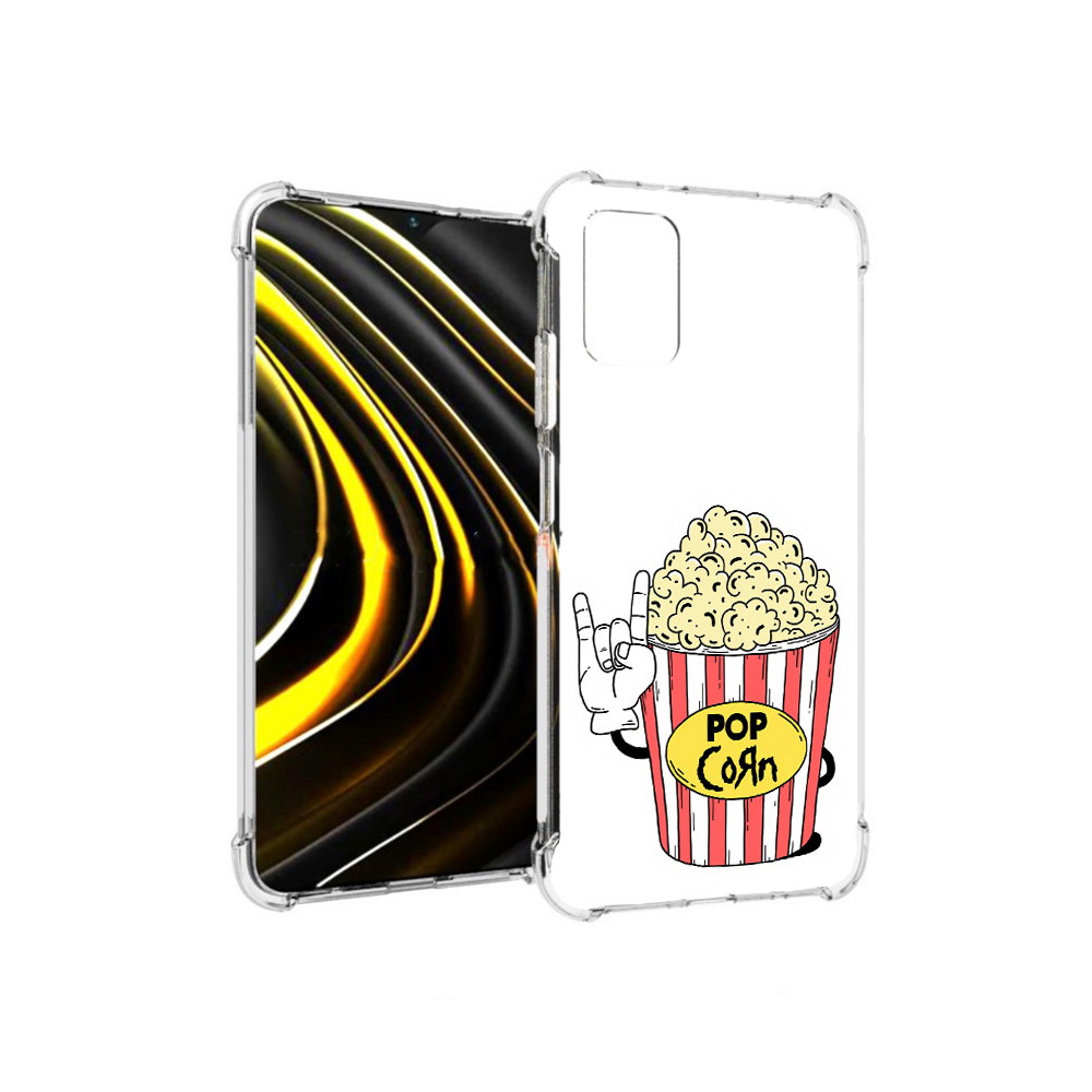 

Чехол MyPads Tocco для Xiaomi Poco M3 крутой попкорн (PT156204.280.427), Прозрачный, Tocco