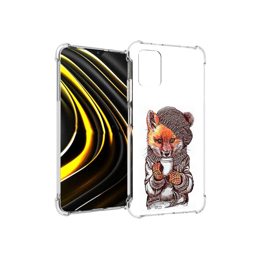 

Чехол MyPads Tocco для Xiaomi Poco M3 лиса в шапке (PT156204.280.437), Tocco