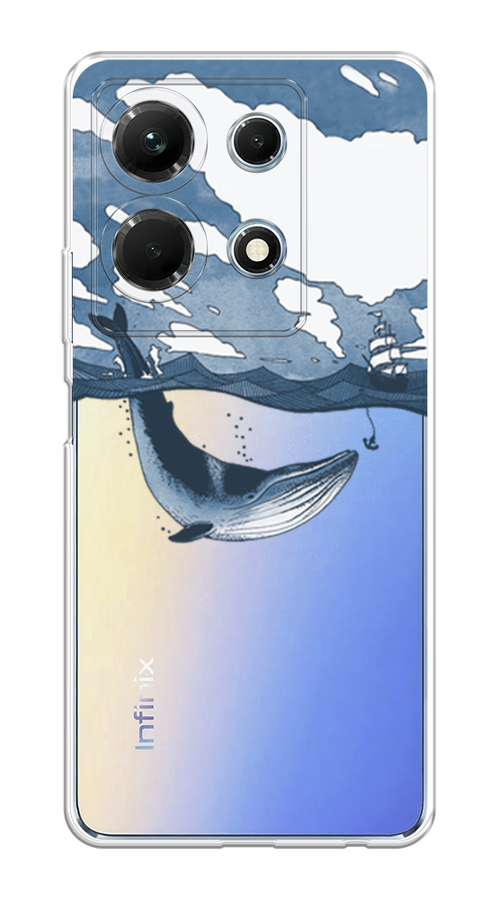 

Чехол на Infinix Note 30 4G "Большой кит", Синий, 3104650-1