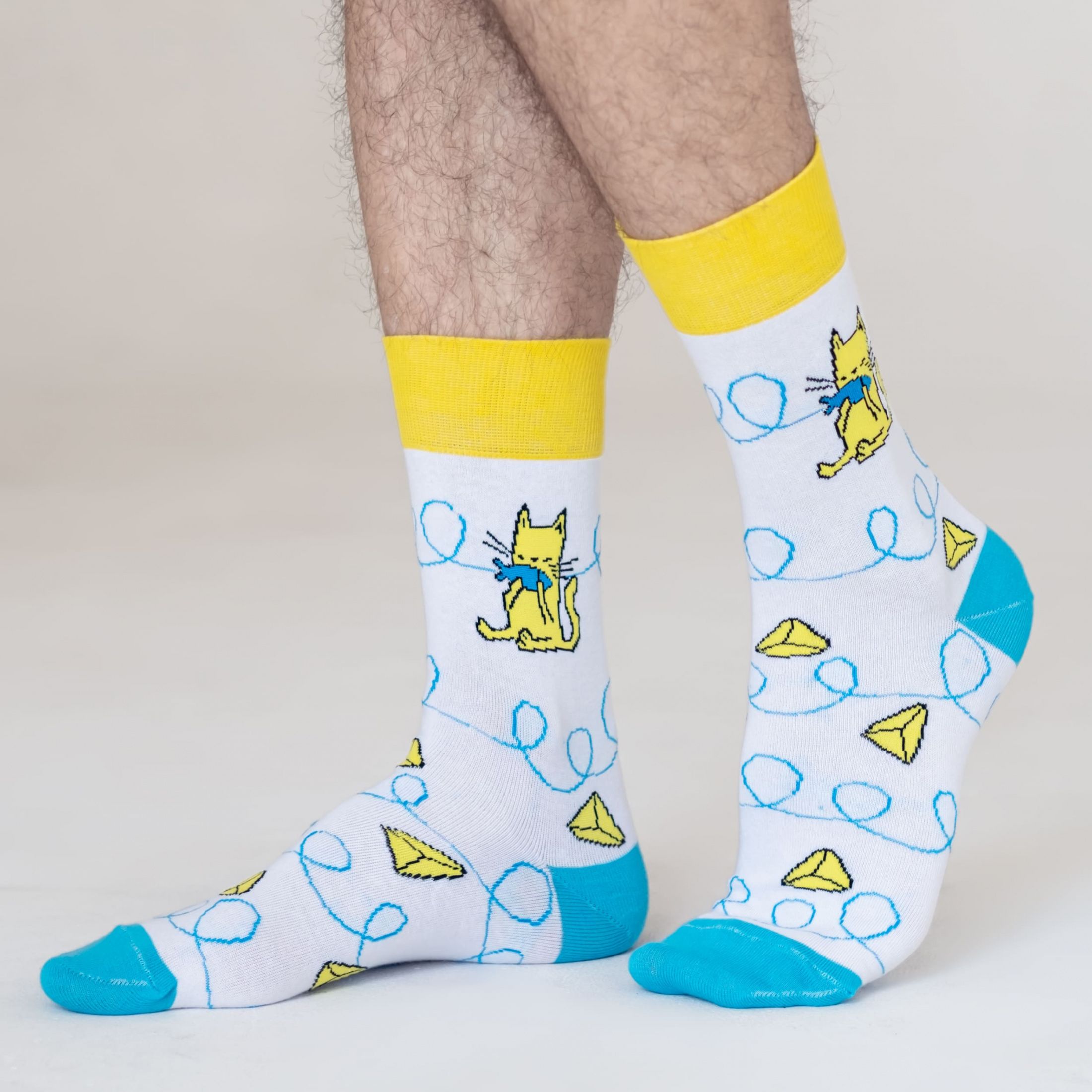 

Носки унисекс St. Friday Socks GR-1389-02/08/03 разноцветные 34-37, Белый;желтый;бирюзовый, GR-1389-02/08/03