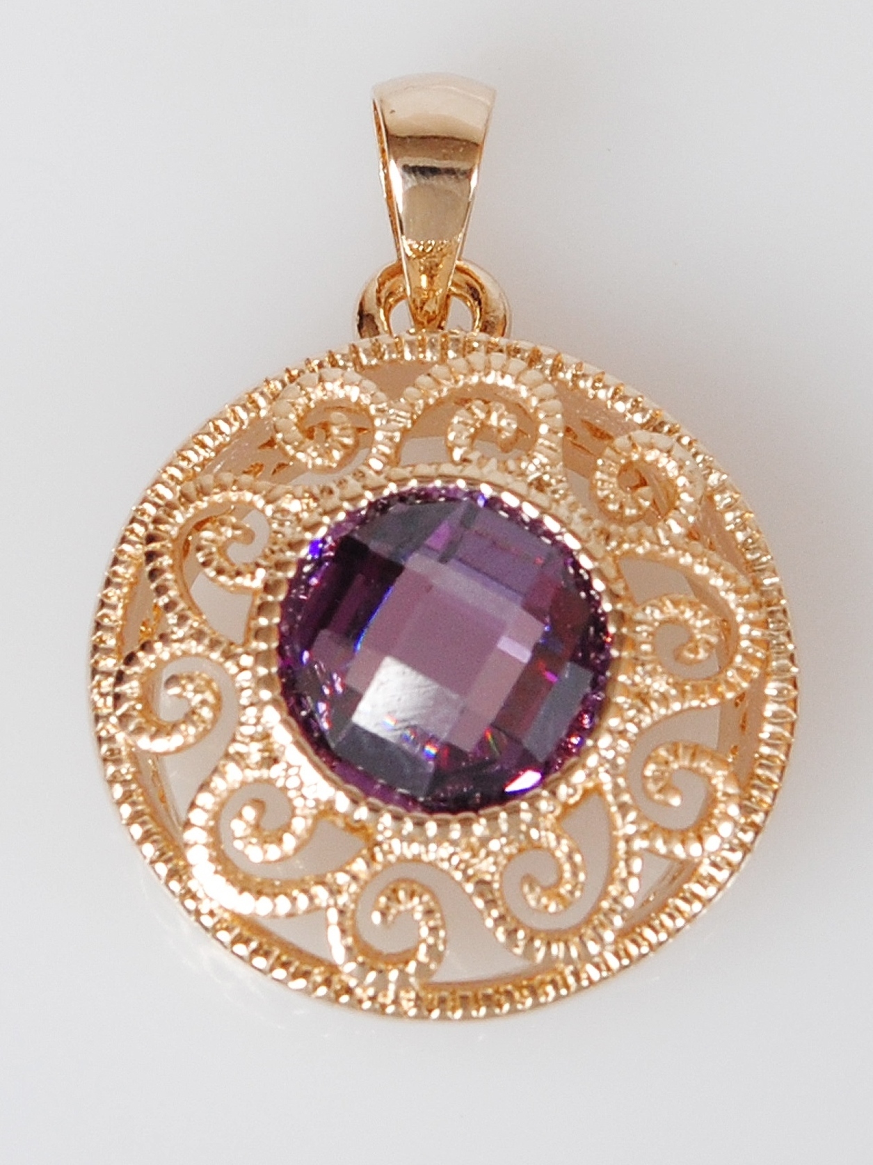 

Кулон из бижутерного сплава с аметистом Lotus Jewelry 3027P-17am, 3027P-17am