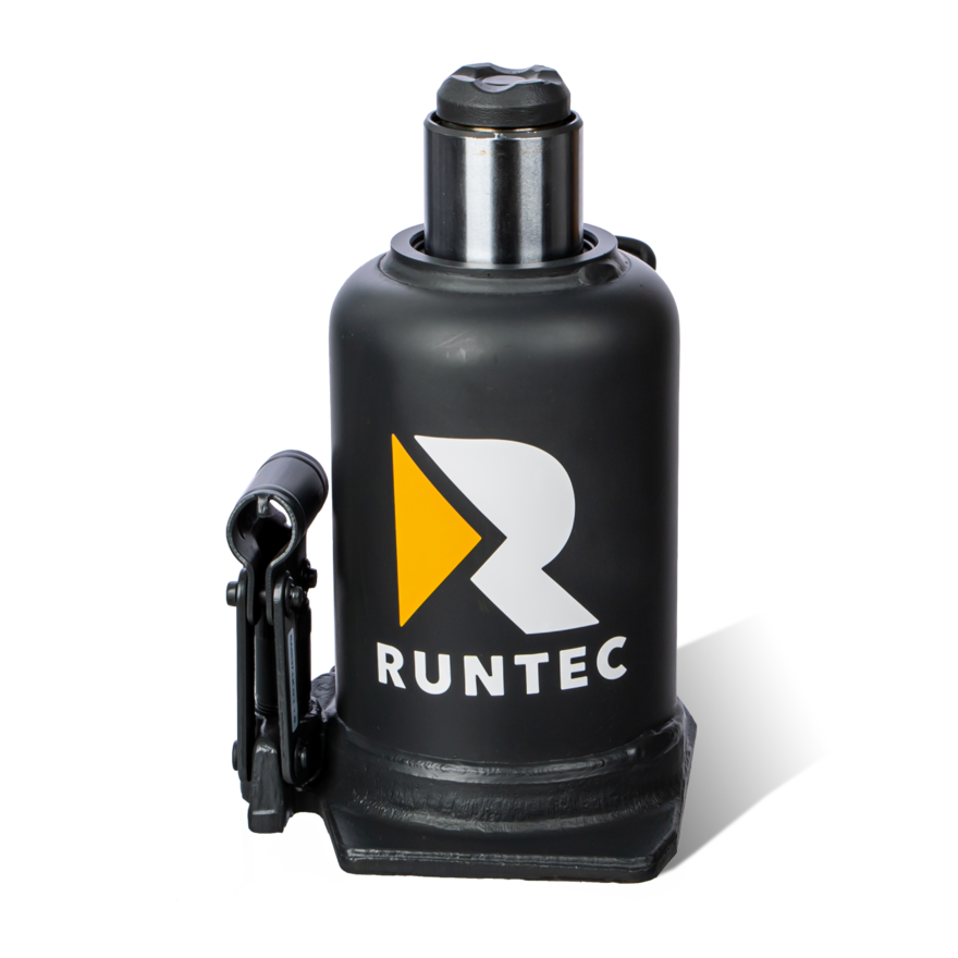 

Домкрат RUNTEC RT-WJ12 бутылочный, двухштоковый, профессиональный 12 т, 235-590 мм, Серый