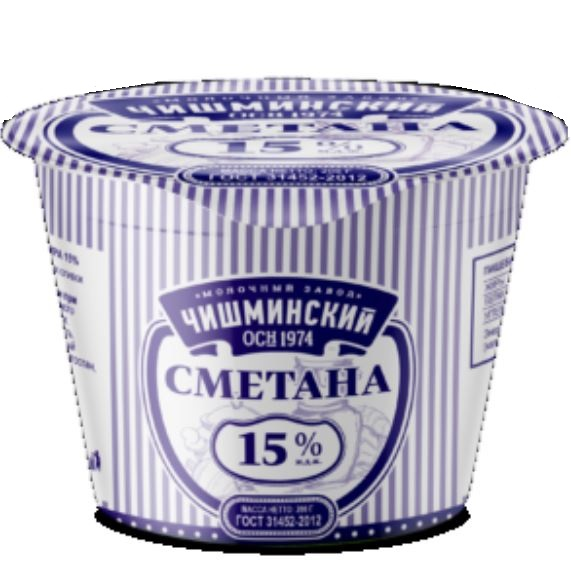 

Сметана Молочный завод Чишминский 15% 200 г