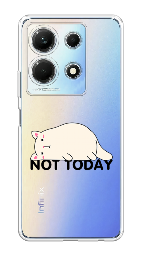 

Чехол на Infinix Note 30 4G "Cat not today", Белый;розовый;черный, 3104650-1