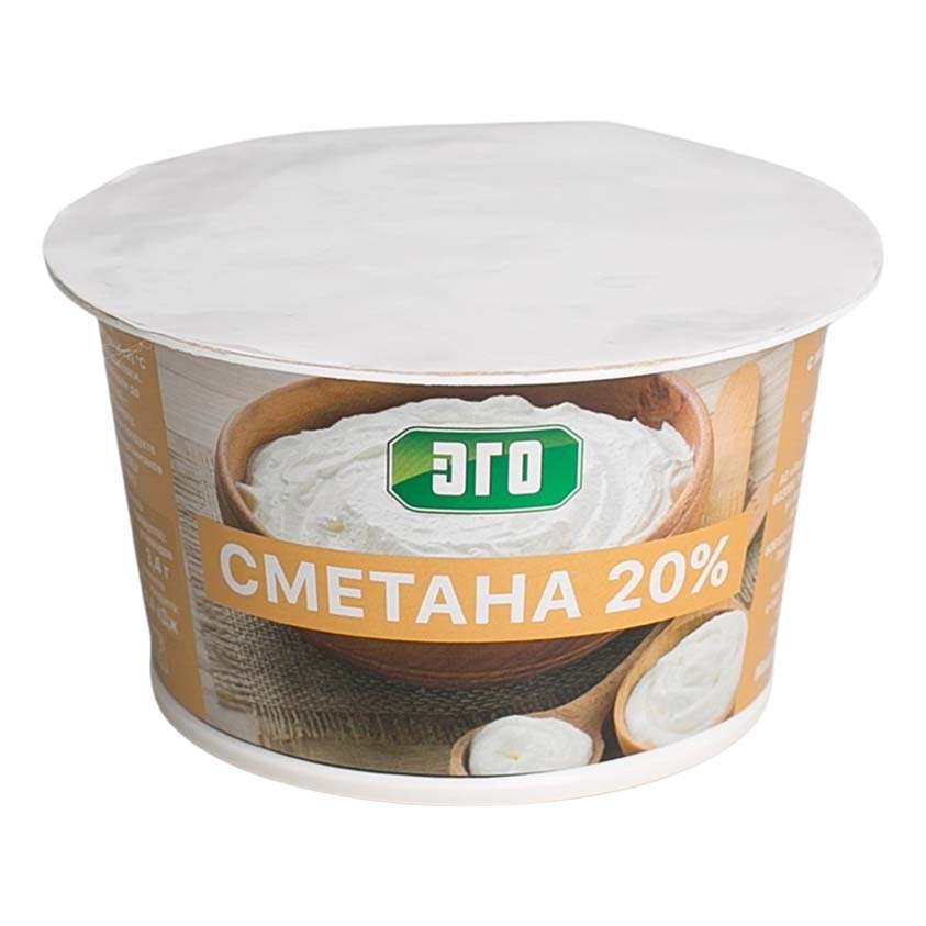 Сметана Эго 20% бзмж 180 г