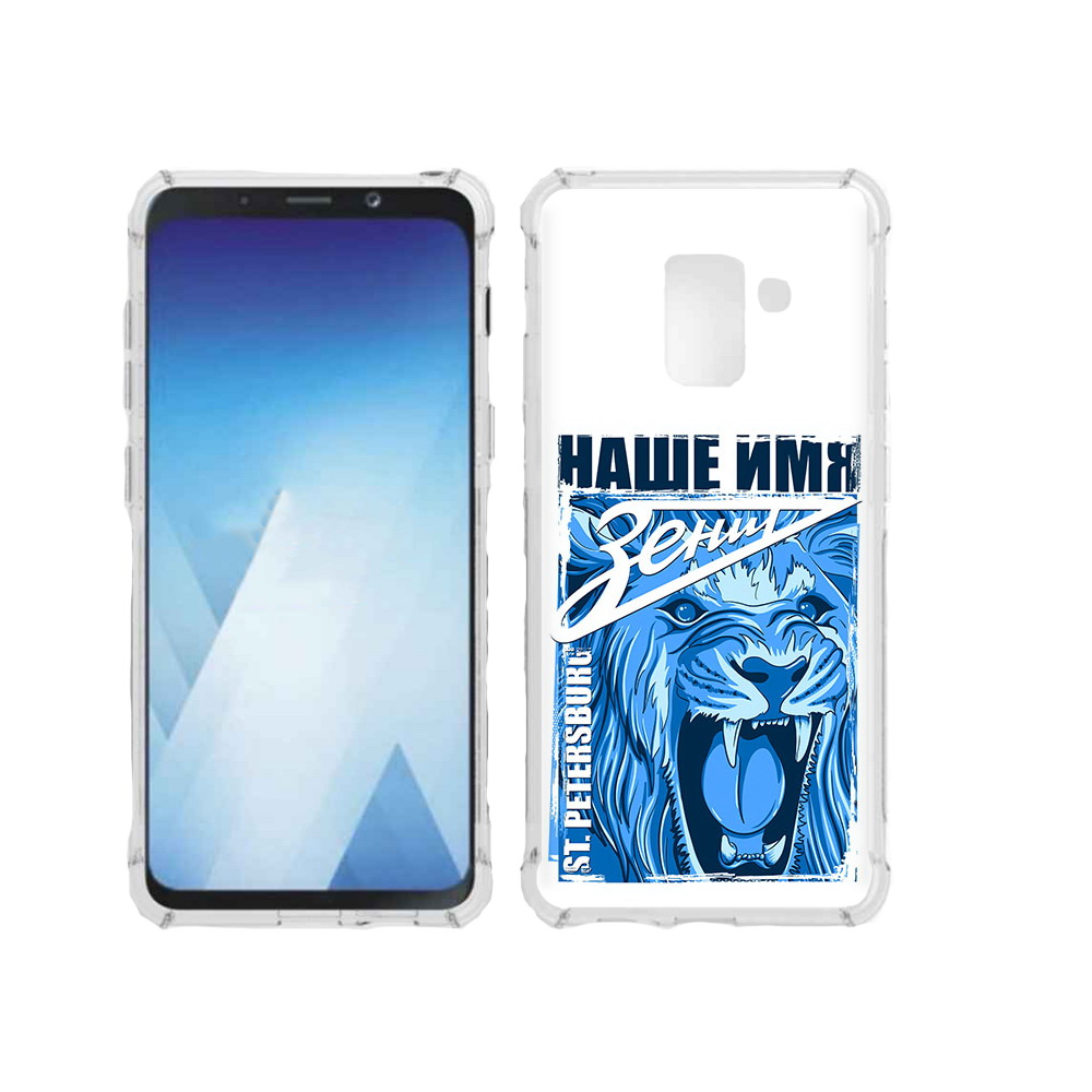 

Чехол MyPads Tocco для Samsung Galaxy A5 (2018) ФК наше имя зенит (PT95317.573.183), Прозрачный, Tocco