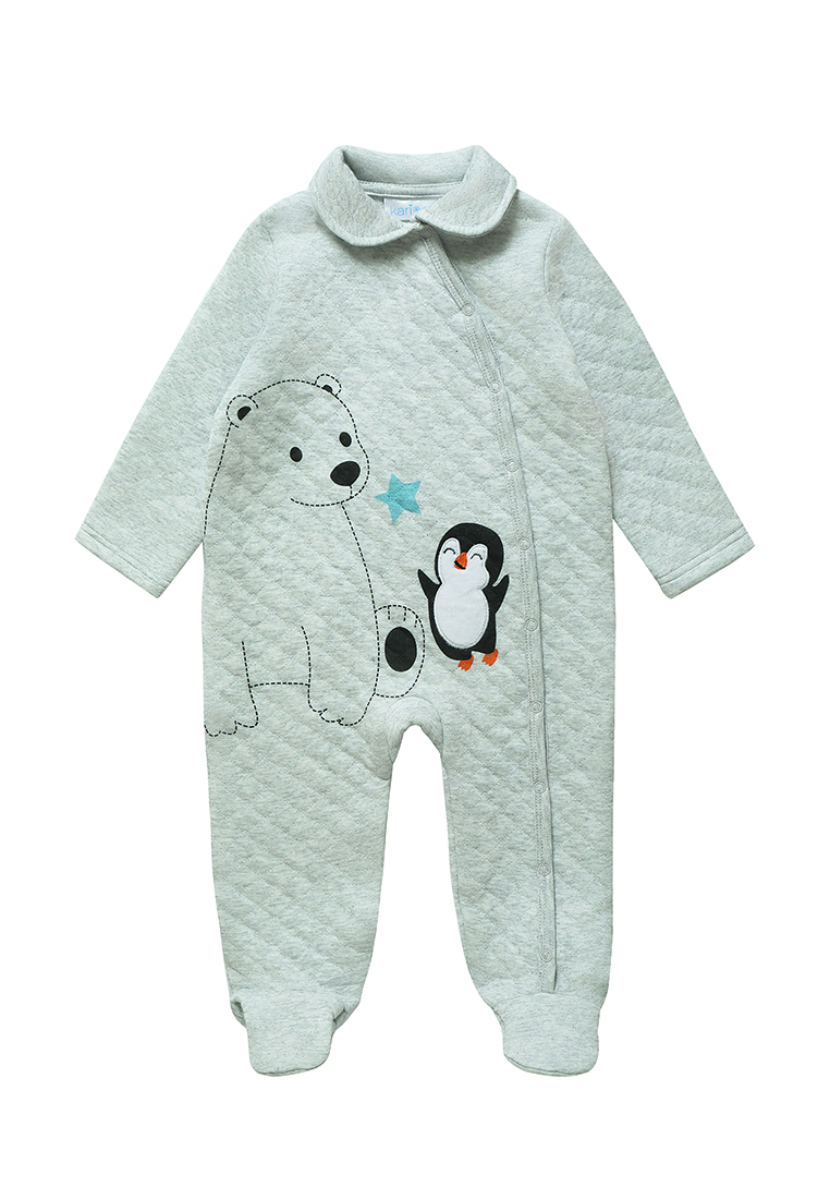 

Комбинезон детский Kari baby AW23B15003711, серый, 80, AW23B15003711