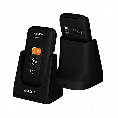 фото Мобильный телефон maxvi e5 black