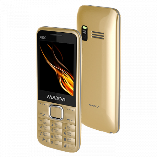 фото Мобильный телефон maxvi x800 gold