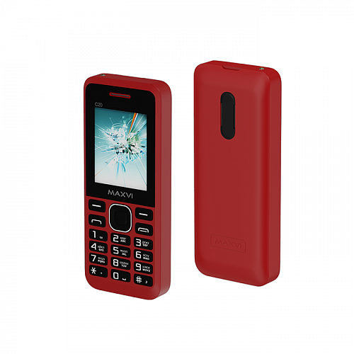 фото Мобильный телефон maxvi c20 red