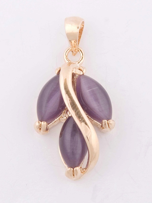 

Кулон из бижутерного сплава с кошачим глазом Lotus Jewelry 242P-20CA-violet, 242P-20CA-violet