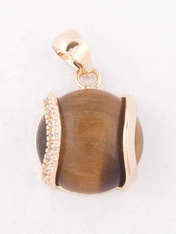 

Кулон из бижутерного сплава Lotus Jewelry 3041P-02ti тигровый глаз, 3041P-02ti
