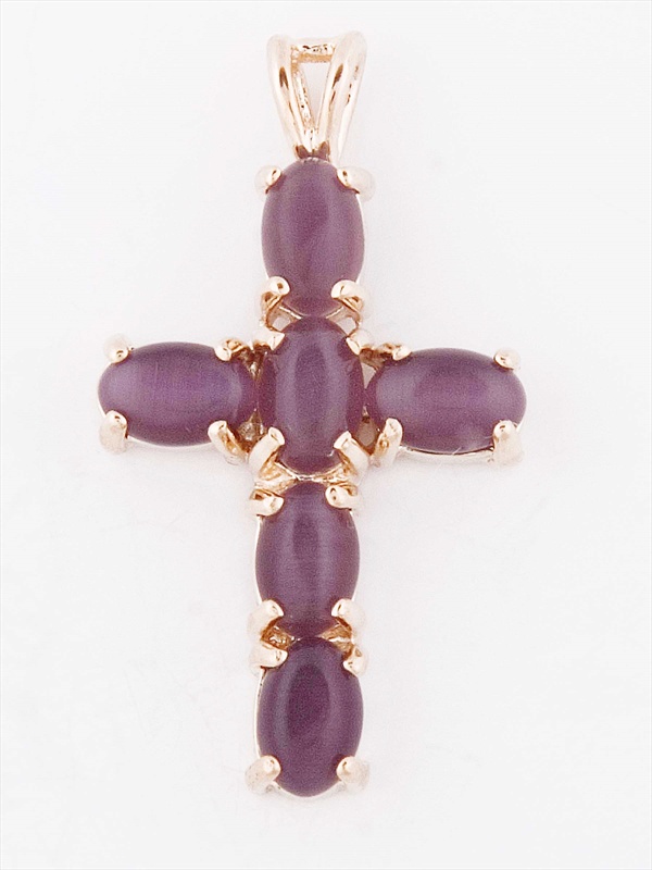 

Кулон из бижутерного сплава с кошачим глазом Lotus Jewelry 77P-056CA-violet, 77P-056CA-violet