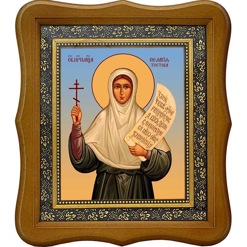 

Пелагия (Тестова) преподобномученица, инокиня. Икона на холсте.