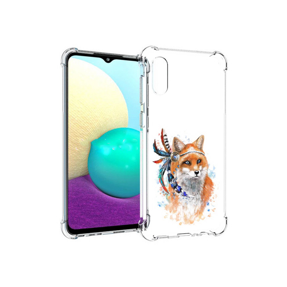 

Чехол MyPads Tocco для Samsung Galaxy M02 инду лиса (PT157689.478.377), Прозрачный, Tocco