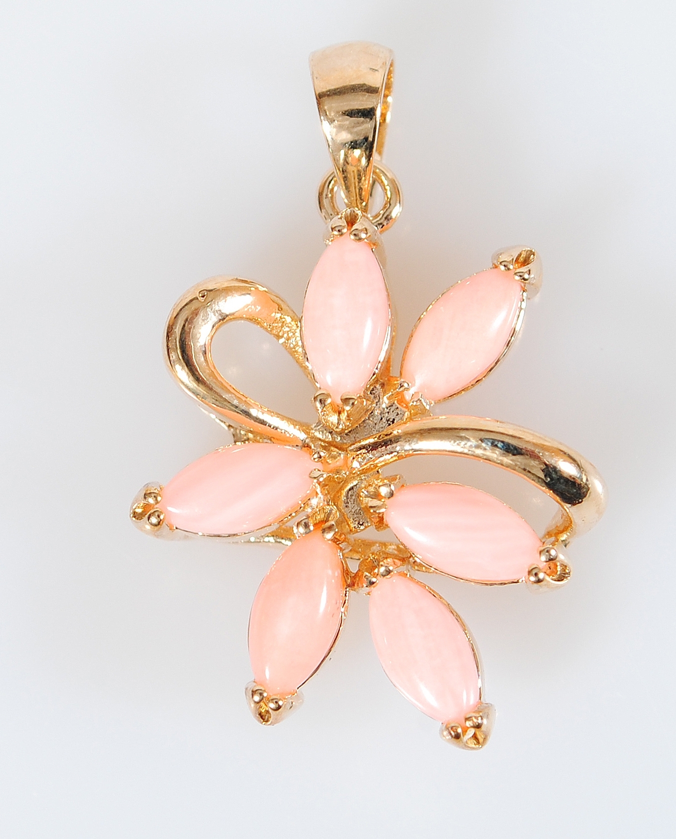 

Кулон из бижутерного сплава с кораллом Lotus Jewelry 66P-008co, 66P-008co