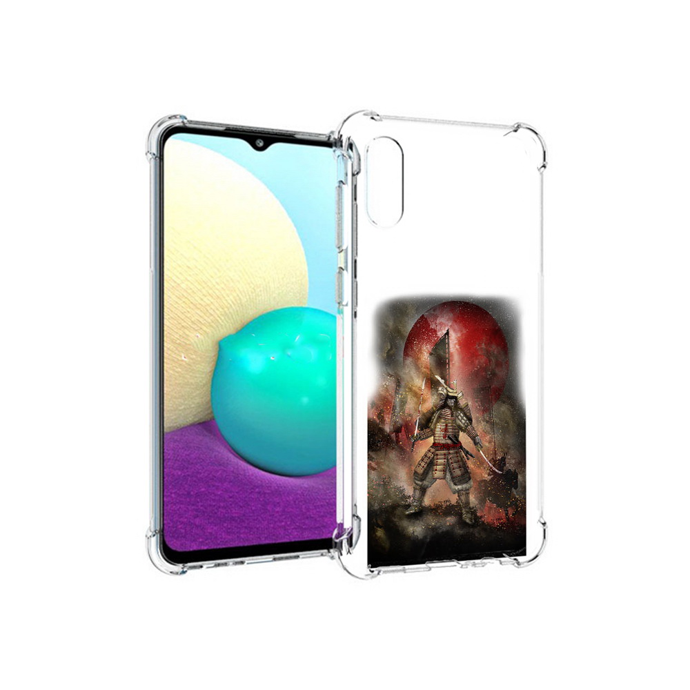 

Чехол MyPads Tocco для Samsung Galaxy M02 китайскийвоин (PT157689.478.388), Прозрачный, Tocco