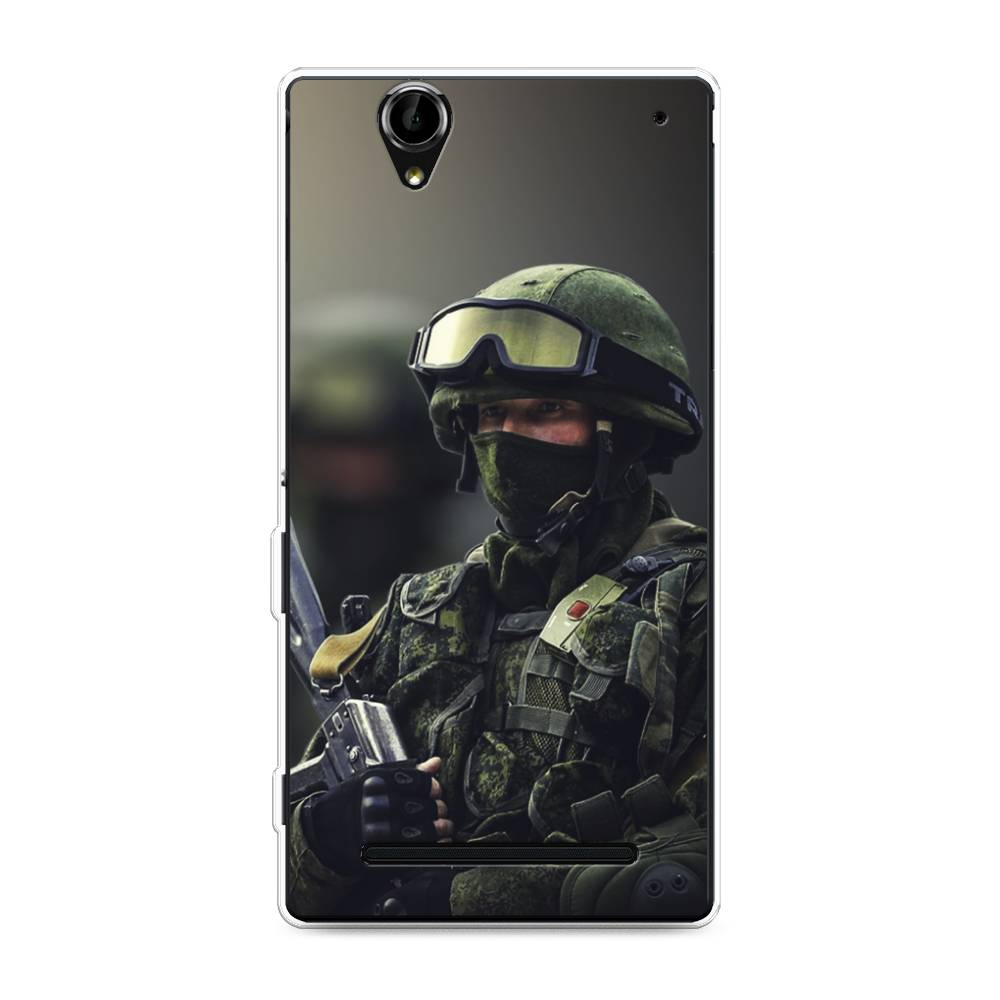 

Чехол Awog на Sony Xperia T2 Ultra "Солдат", Разноцветный, 50950-5