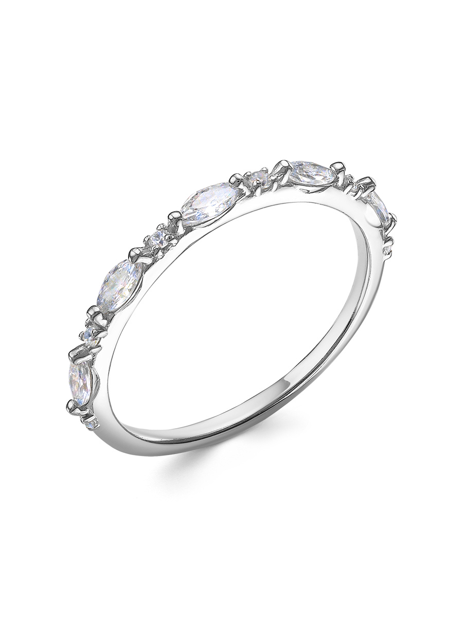 фото Кольцо из серебра с фианитом р.18 samorodki jewelry 1-08-298-12р
