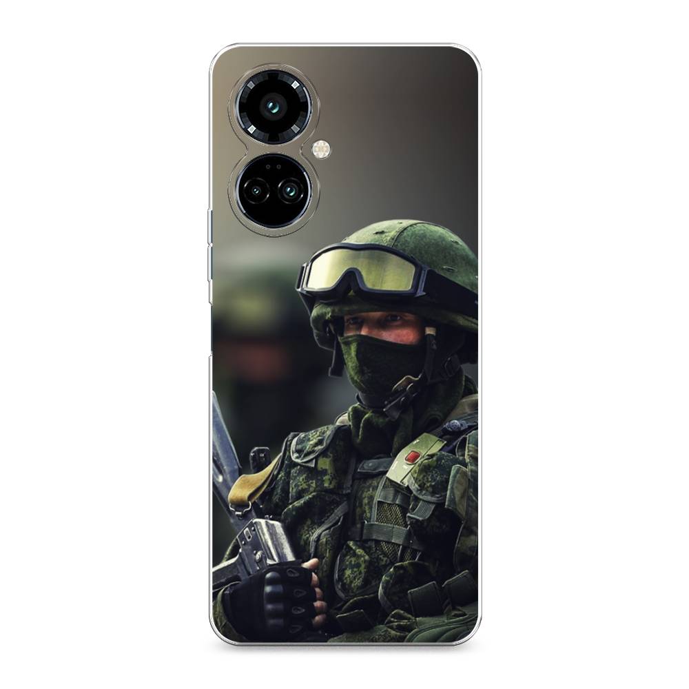 

Силиконовый чехол "Солдат" на Tecno Camon 19 Pro