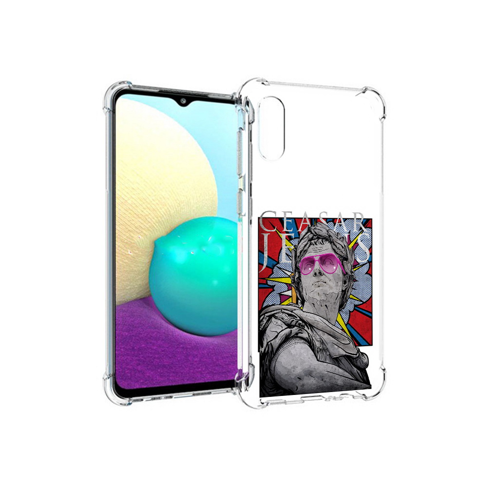 

Чехол MyPads Tocco для Samsung Galaxy M02 крутая статуя свободы (PT157689.478.423), Прозрачный, Tocco