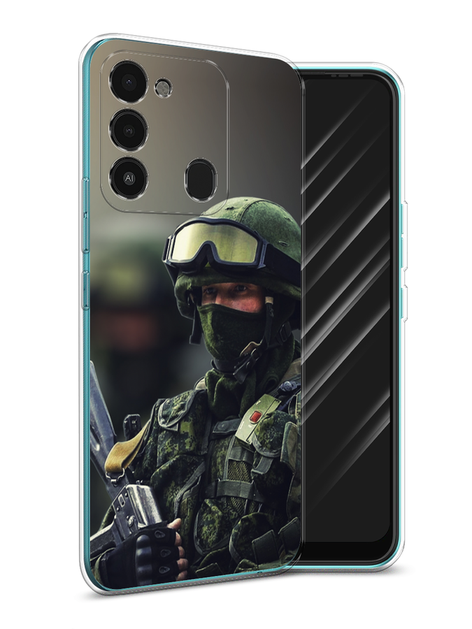 

Чехол Awog на Tecno Spark Go 2022/8С/9 "Солдат", Разноцветный, 301250-5