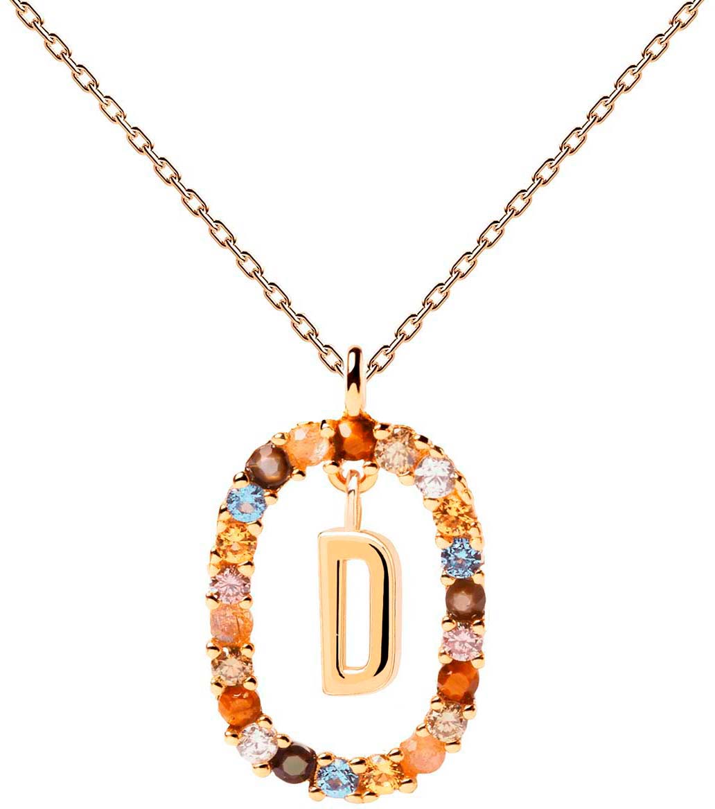 

Колье из серебра 40-50 см PDPAOLA CO01-263-U, тигровый глаз/лабрадорит/перламутр/фианит, CO01-263-U
