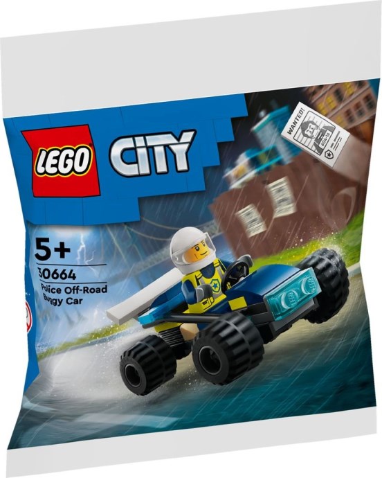 Конструктор Lego 30664 City Полицейский внедорожник-багги 36 деталей