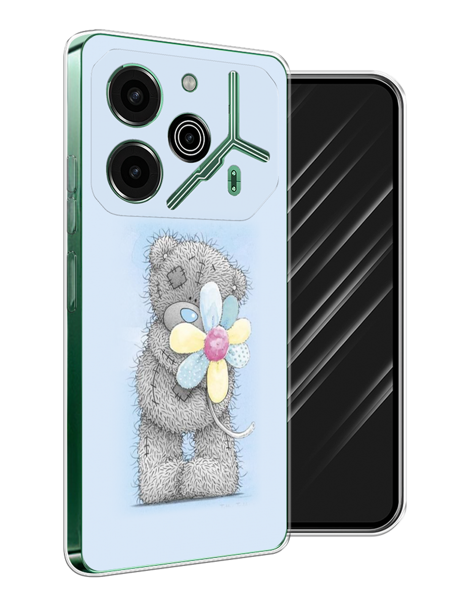 

Чехол Awog на Tecno Pova 6 Pro 5G "Me to you с ромашкой", Голубой;серый;желтый, 305250-1