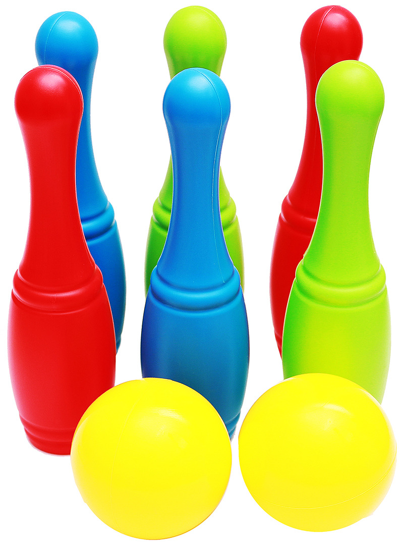 Боулинг детский PLAYSMART, кегли 6 шт., мяч 2 шт.