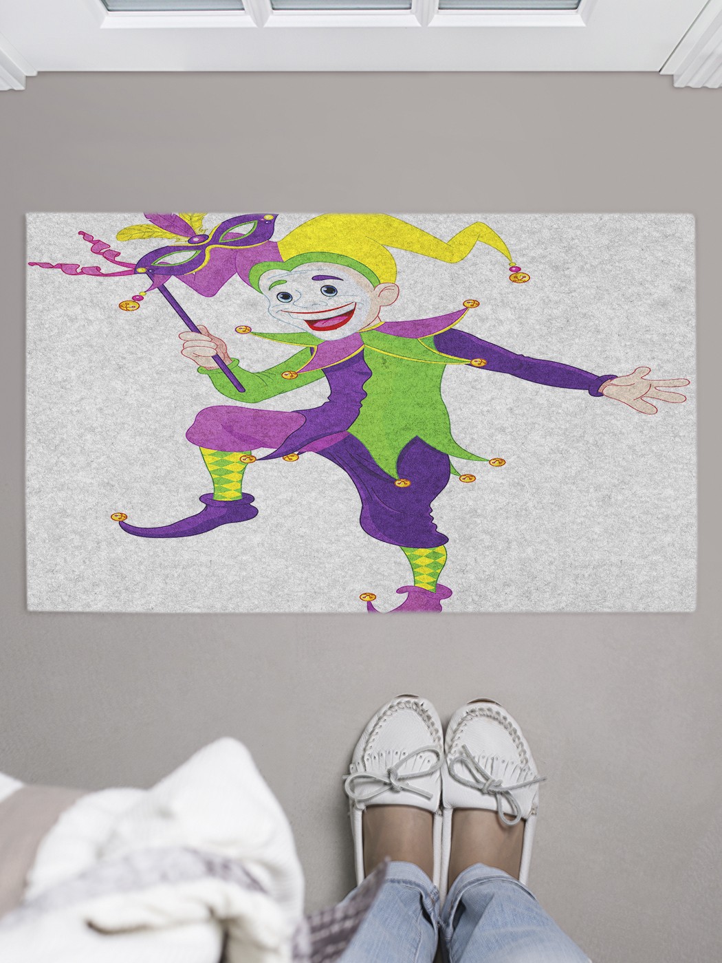 

Придверный коврик в прихожую для обуви, на резиновой основе, 75x45 см door_40226 JoyArty