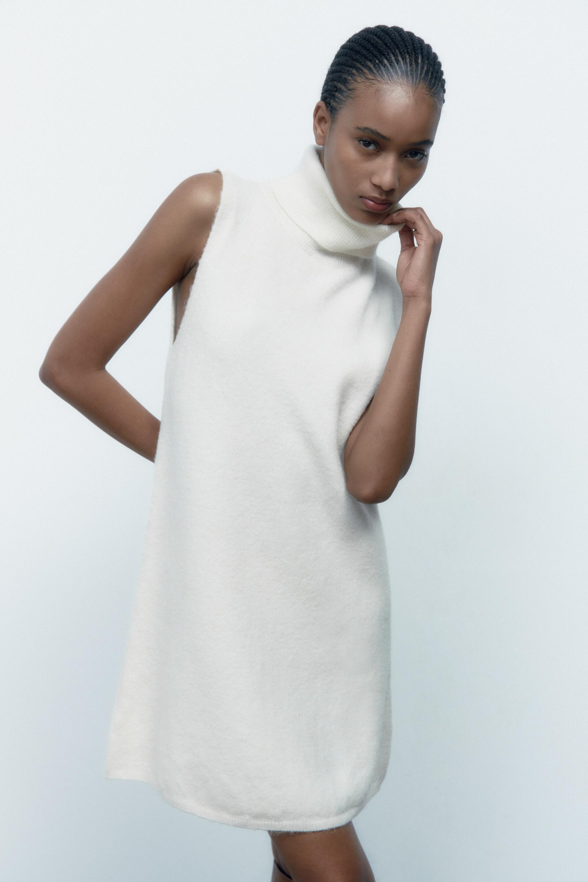 

Платье женское ZARA 06771142 белое L (доставка из-за рубежа), 06771142
