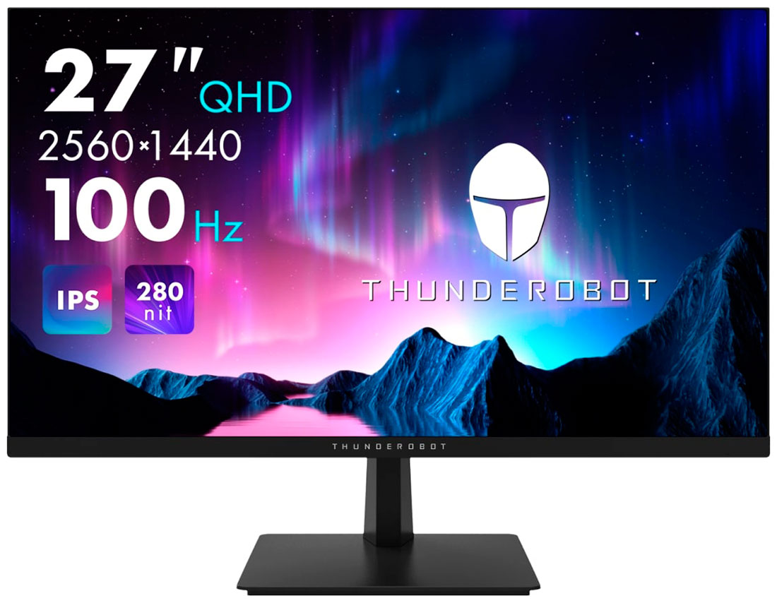 

27" Монитор Thunderobot DQ27F100 Black 100Hz 2560х1440 IPS, Черный, DQ27F100