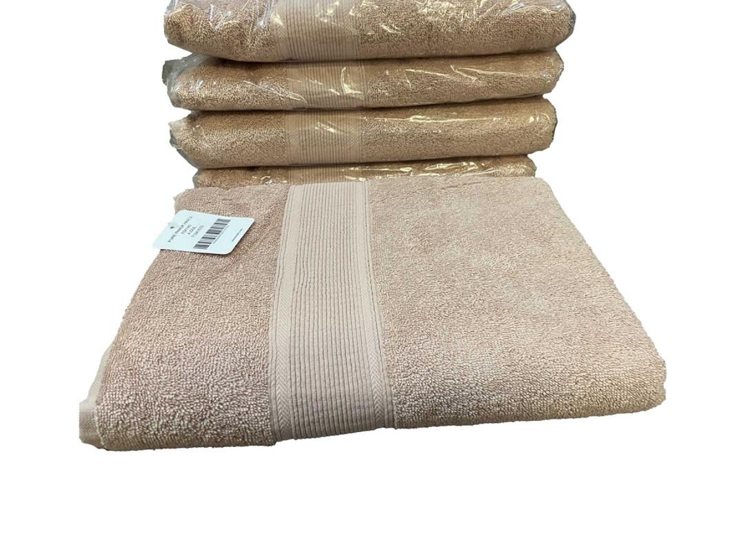 

Набор махровых полотенец TAC PURE 50x90+70x140 A.GUL пудра, Бежевый