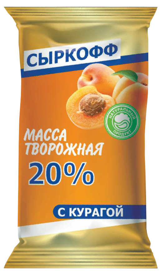 фото Творожная масса сыркофф курага 20% 180 г