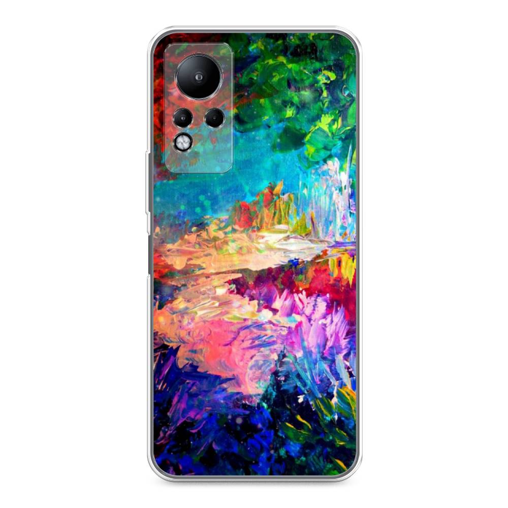 

Чехол для Infinix Note 11/12 G88 "Лес-гуашь", Синий;розовый;зеленый, 3100450-4