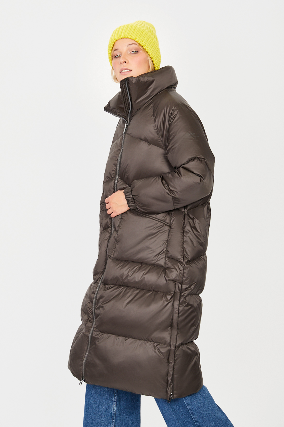 

Пуховик женский Baon B001549 коричневый XXL, B001549