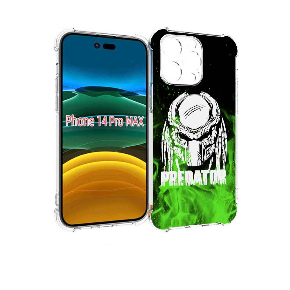 

Чехол MyPads Знак-хищника для iPhone 14 Pro Max, Прозрачный, Tocco