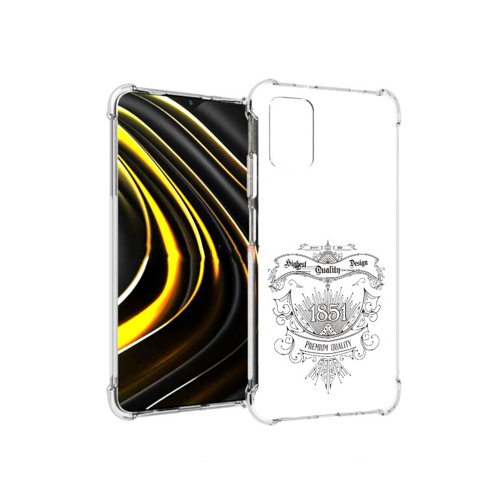 

Чехол MyPads Tocco для Xiaomi Poco M3 логотип 1851 год (PT156204.280.444), Прозрачный, Tocco