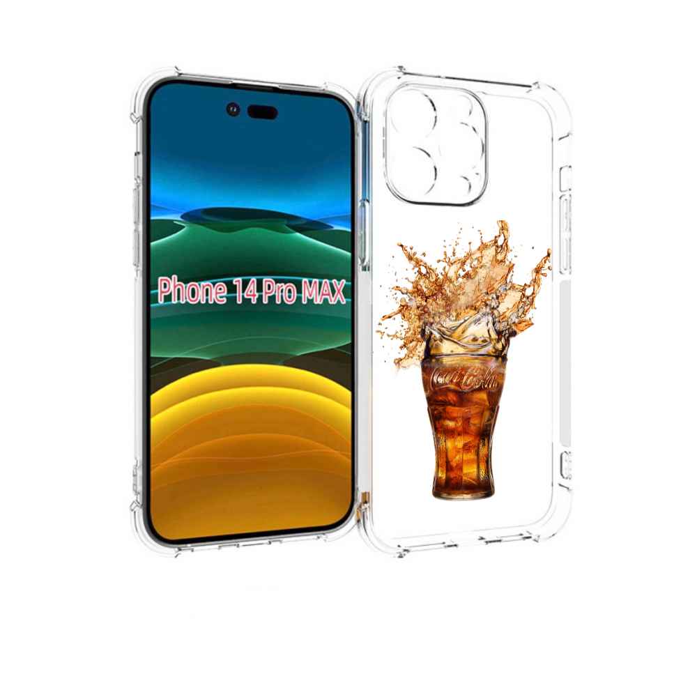 

Чехол MyPads Кола-в-стакане для iPhone 14 Pro Max, Прозрачный, Tocco