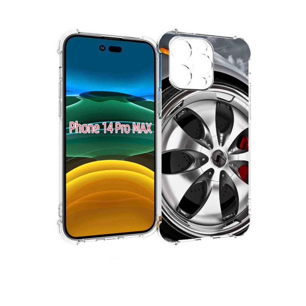 

Чехол MyPads Колесо мужской для iPhone 14 Pro Max, Прозрачный, Tocco