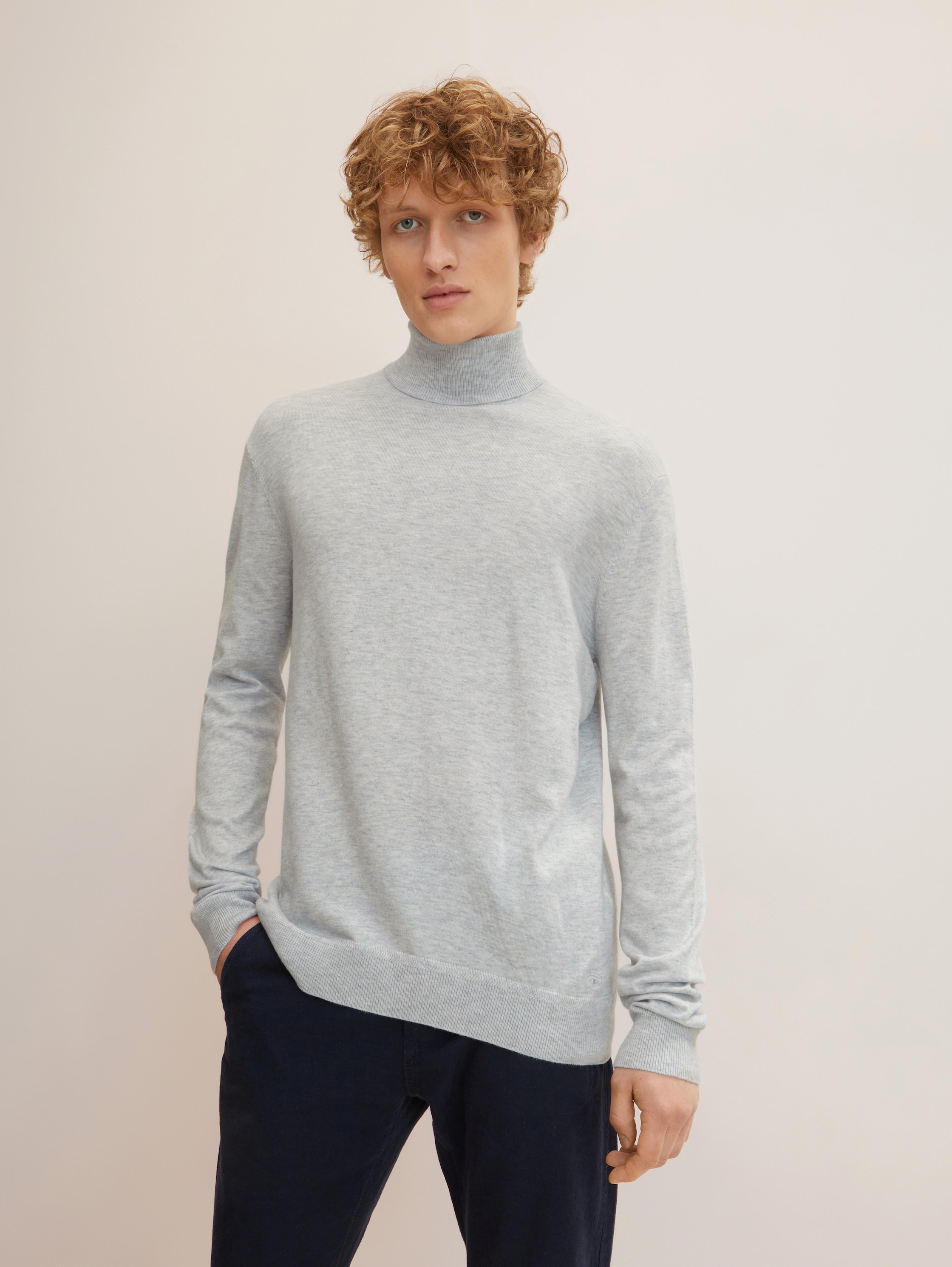 

Водолазка мужская TOM TAILOR 1032279 серая 3XL, 1032279