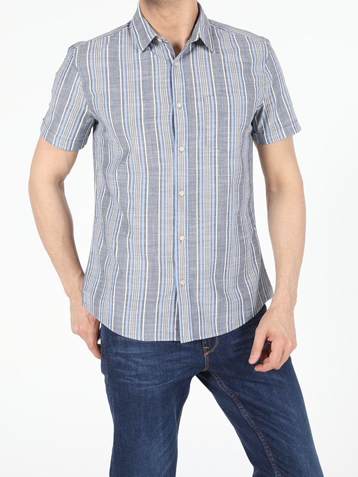Рубашка мужская Colins CL1053950_Q1.V1 разноцветная L
