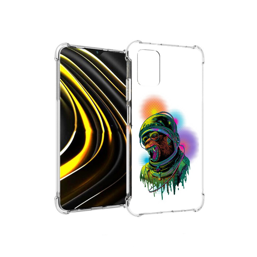

Чехол MyPads Tocco для Xiaomi Poco M3 медведь космонавт (PT156204.280.466), Прозрачный, Tocco